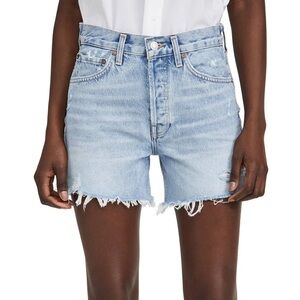 Agolde Parker Long Denim Shorts 27